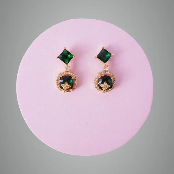 Green_Premium_Metal_Ear_Ring_For_Women