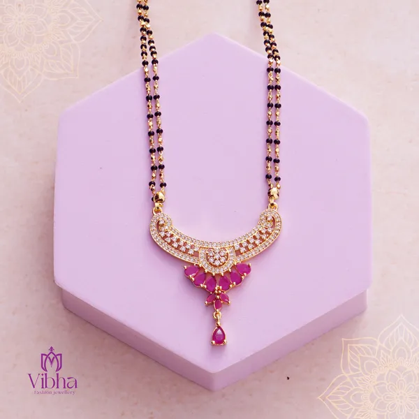 Pink_Premium_Metal_Mangalsutra_For_Women