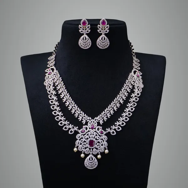 Ruby_Premium_Metal_Necklace_Set_For_Women