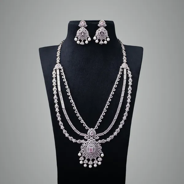 Mint_Pink_Premium_Metal_Necklace_Set_For_Women