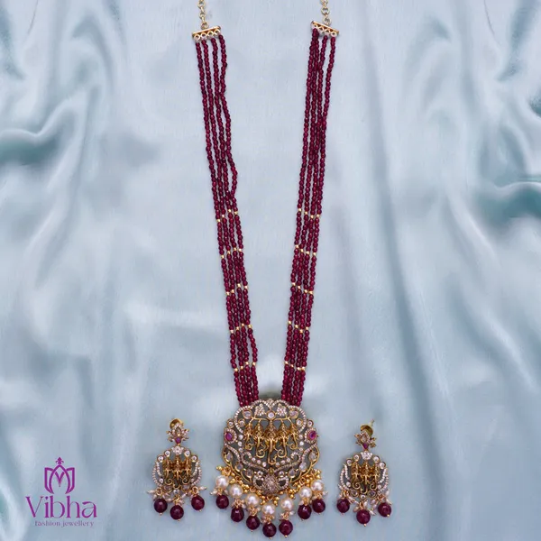 Ruby_Premium_Metal_Necklace_Set_For_Women