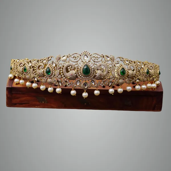 Green_Premium_Metal_Vaddanam_For_Women