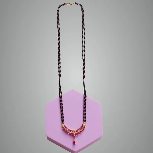 pink_Premium_Metal_Mangalsutra_For_Women