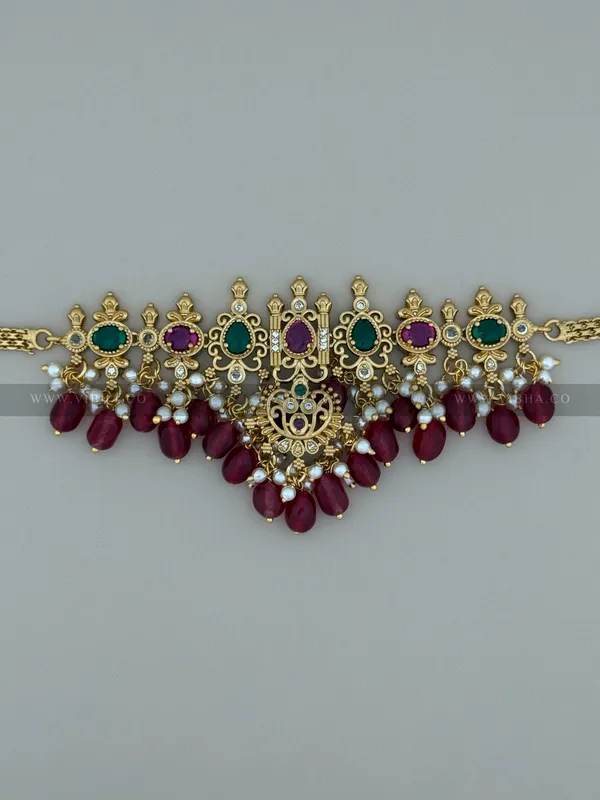 Gold_Premium_Metal_Chocker_Set_For_Women