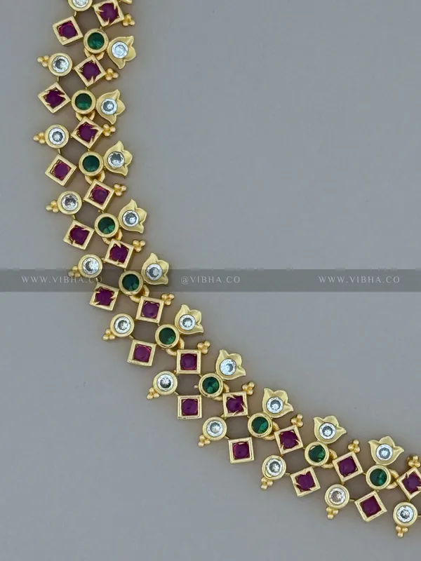 Gold_Premium_Metal_Necklace_Set_For_Women