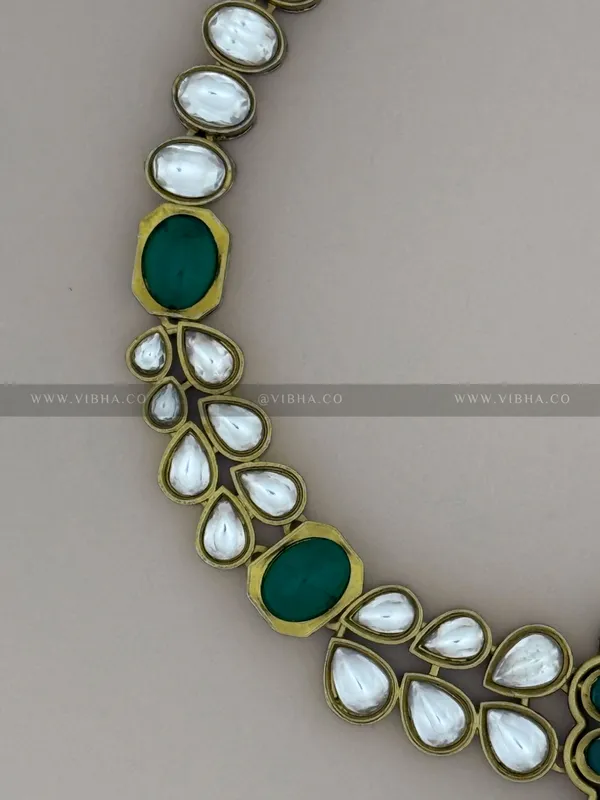 Green_Premium_Metal_Necklace_Set_For_Women