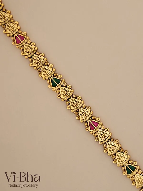 Green_Premium_Metal_Necklace_Set_For_Women