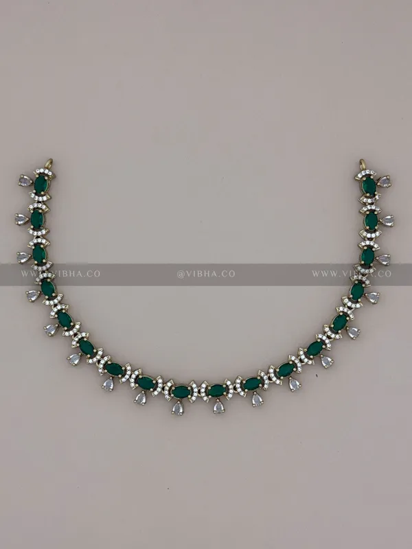 Green_Premium_Metal_Necklace_Set_For_Women