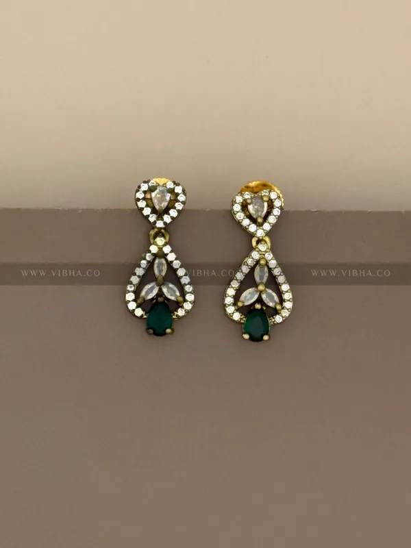 Green__Premium_Metal_Necklace_Set_For_Women
