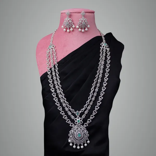 Mint_Green_Premium_Metal_Necklace_Set_For_Women
