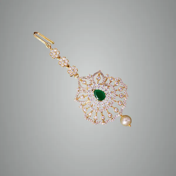 Green_Premium_Metal_Maang_Tikka_For_Women