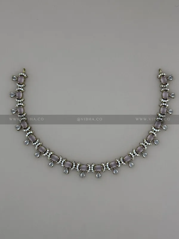 Mint_Pink_Premium_Metal_Necklace_Set_For_Women