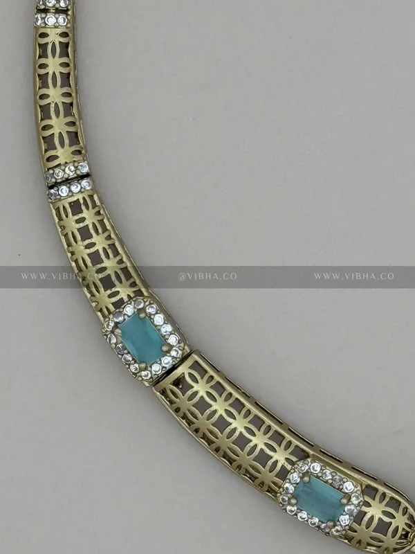 Mint_green_Premium_Metal_Necklace_Set_For_Women