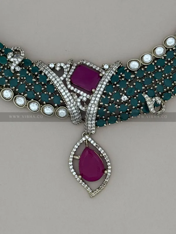 Multi_Premium_Metal_Necklace_Set_For_Women