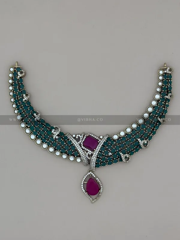 Multi_Premium_Metal_Necklace_Set_For_Women