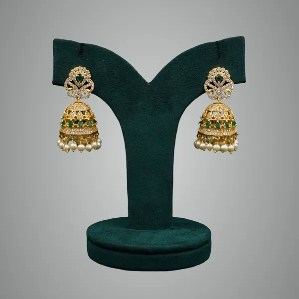 Green_Premium_Metal_Ear_Ring_For_Women