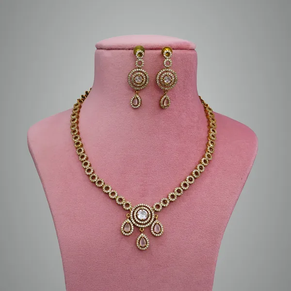 Mint_Pink_Premium_Metal_Necklace_Set_For_Women