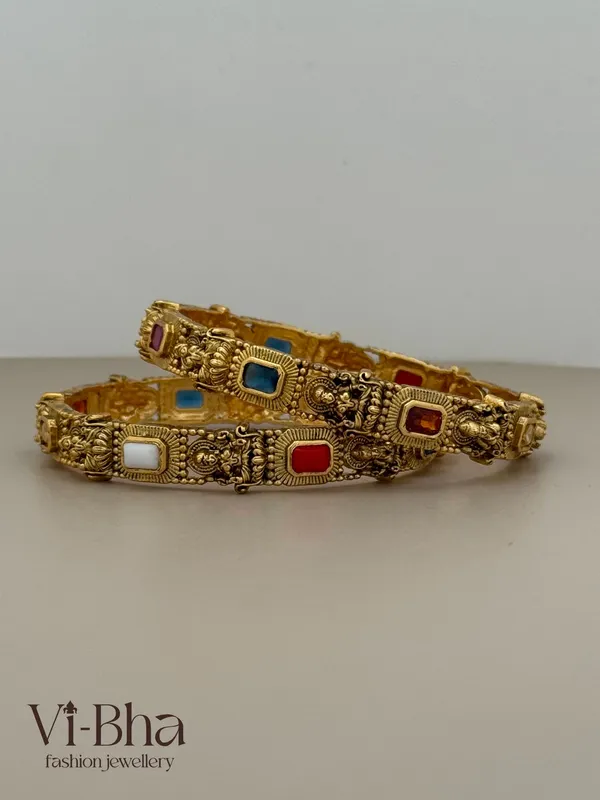 Navaratna_Gold_Premium_Metal_Bangles_For_Women
