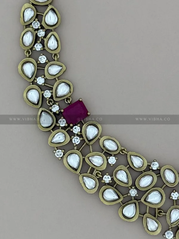 PinkPremium_Metal_Necklace_Set_For_Women