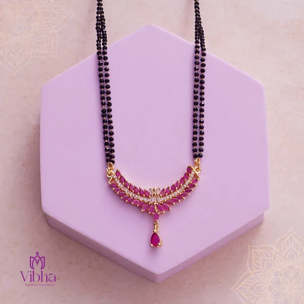 pink_Premium_Metal_Mangalsutra_For_Women