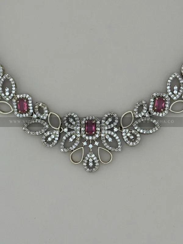 Ruby_Premium_Metal_Necklace_Set_For_Women