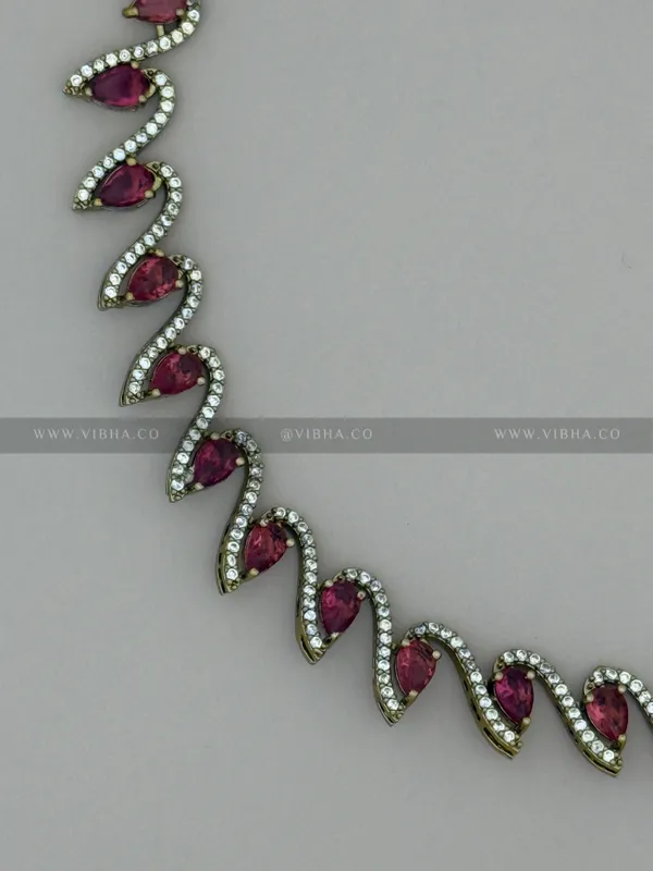 Ruby_Premium_Metal_Necklace_Set_For_Women