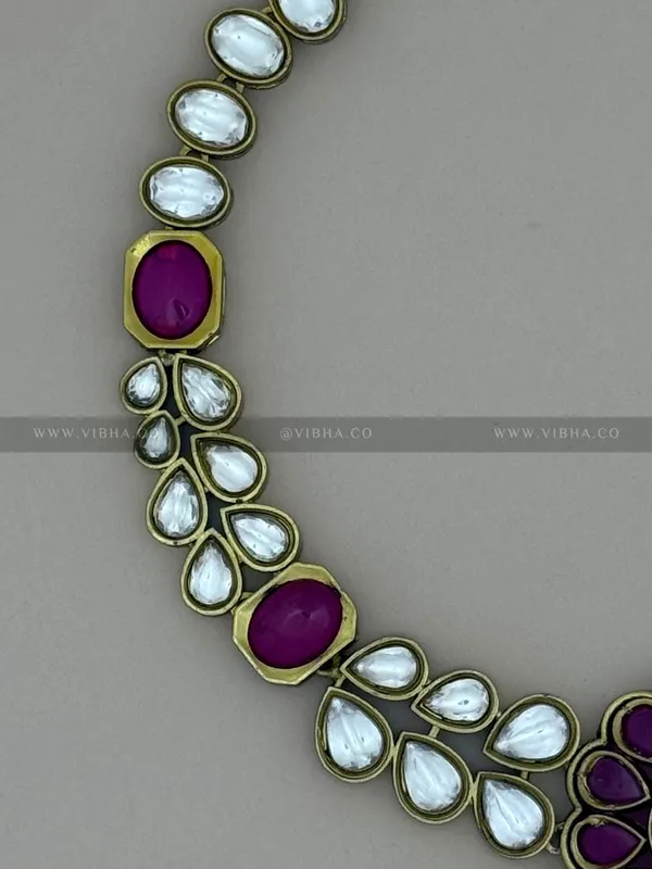 Ruby_Premium_Metal_Necklace_Set_For_Women