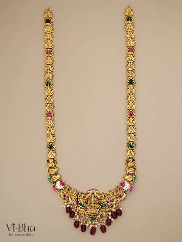 Ruby_Premium_Metal_Necklace_Set_For_Women