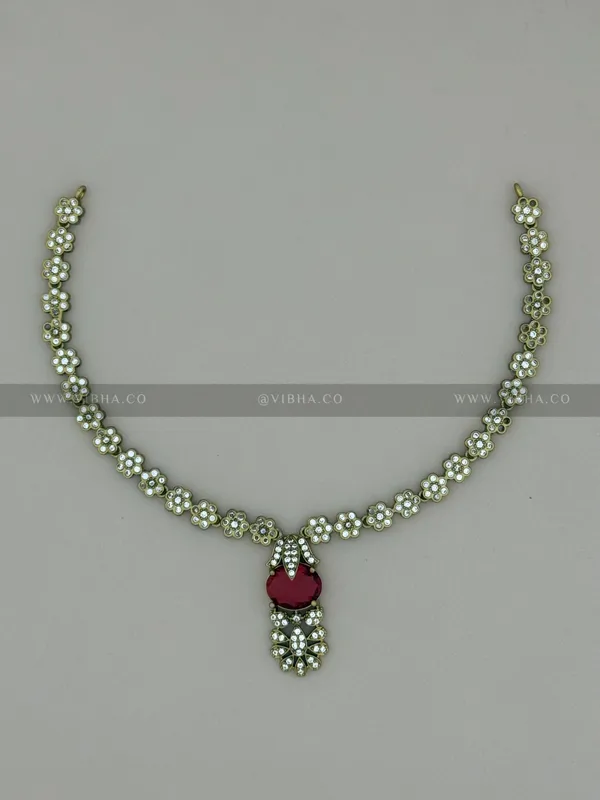 Ruby_Premium_Metal_Necklace_Set_For_Women