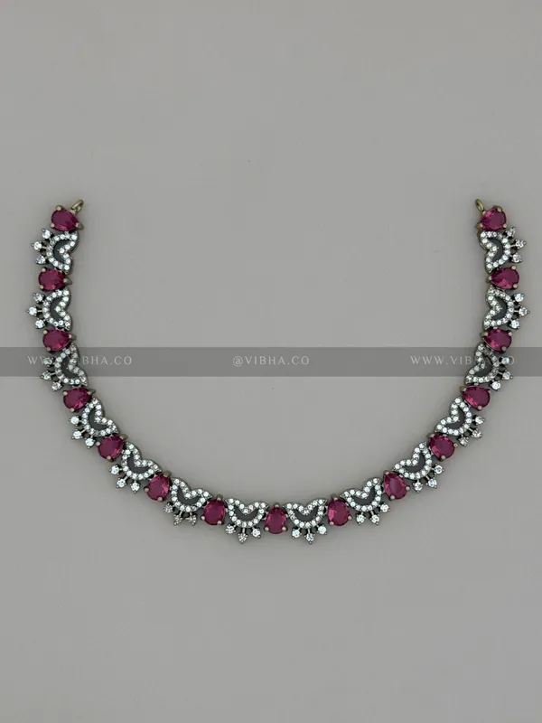 Ruby_Premium_Metal_Necklace_Set_For_Women