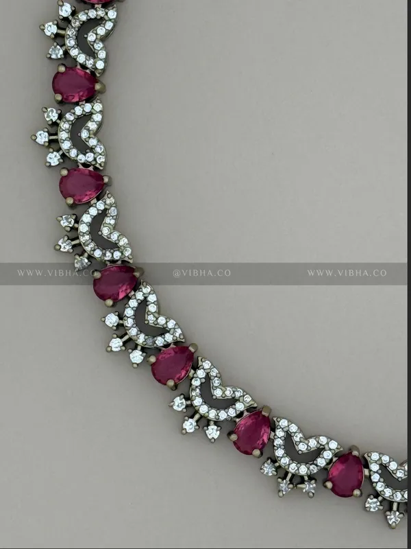 Ruby_Premium_Metal_Necklace_Set_For_Women