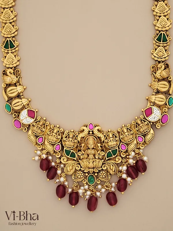 Ruby_Premium_Metal_Necklace_Set_For_Women