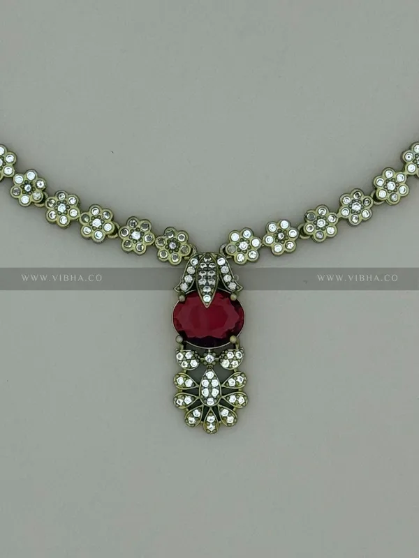 Ruby_Premium_Metal_Necklace_Set_For_Women