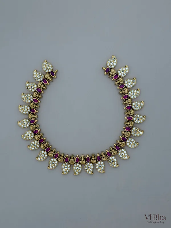 Ruby_Premium_metal_necklace_set_for_women