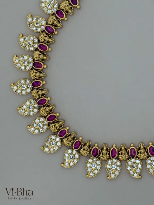 Ruby_Premium_metal_necklace_set_for_women