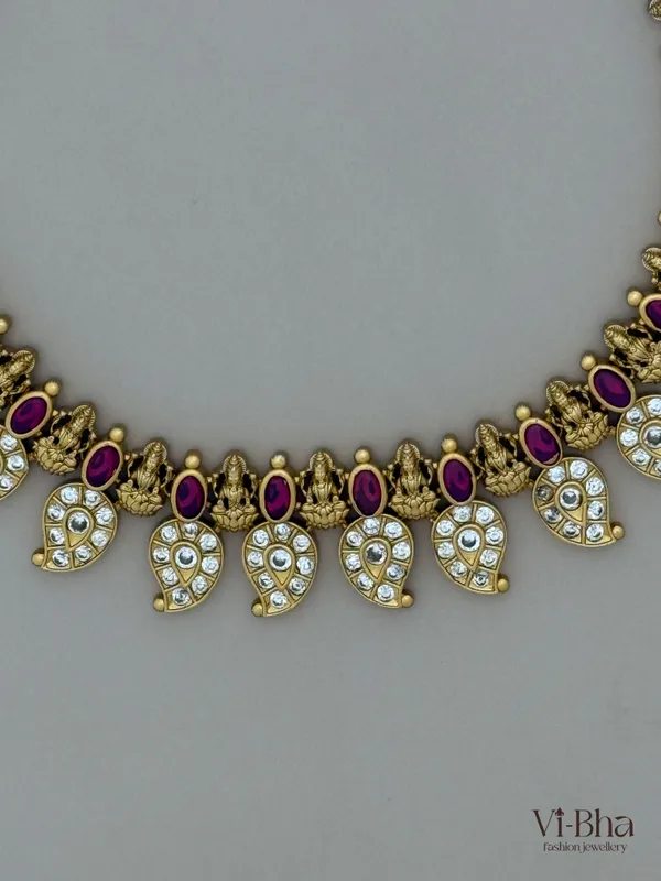 Ruby_Premium_metal_necklace_set_for_women