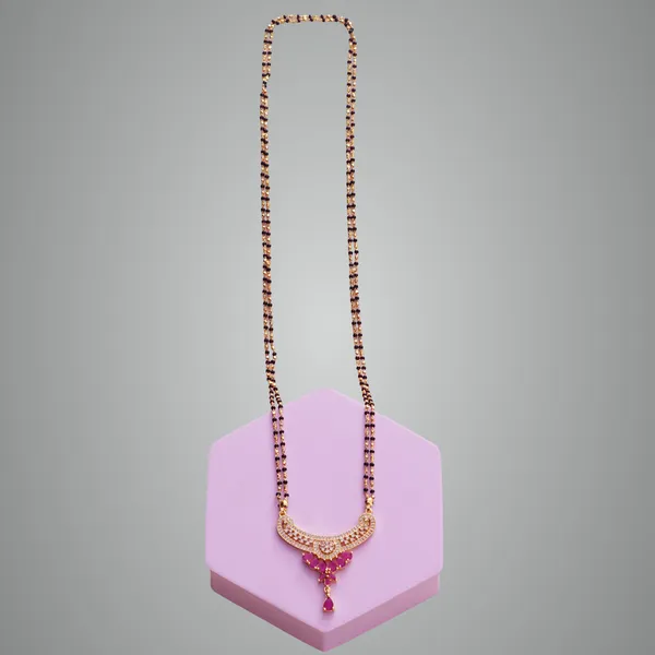 Pink_Premium_Metal_Mangalsutra_For_Women