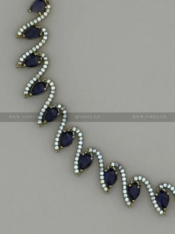 Violet_Premium_Metal_Necklace_Set_For_Women