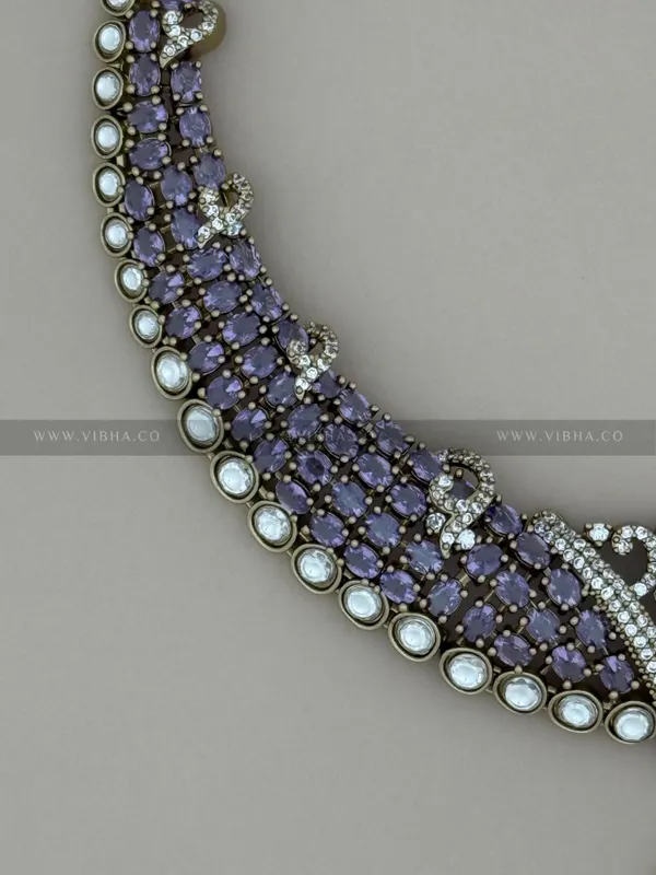 Violet_Premium_Metal_Necklace_Set_For_Women