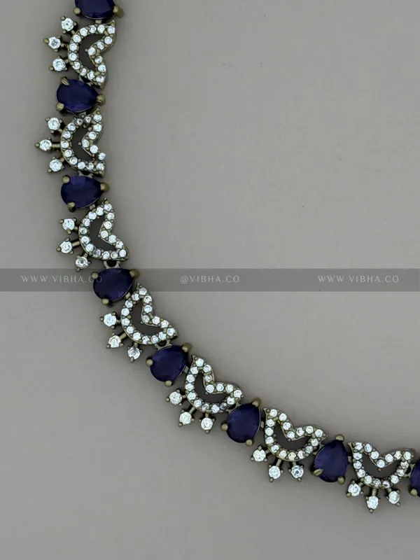 Violet_Premium_Metal_Necklace_Set_For_Women