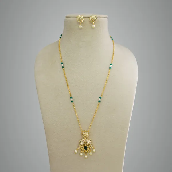 Green_Premium_Metal_Necklace_Set_For_Women