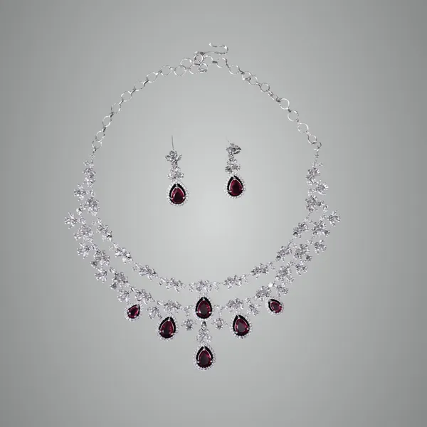 Red_Premium_Metal_Necklace_Set_For_Women
