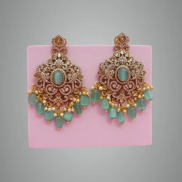 Mint_Green_Premium_Metal_Ear_Ring_For_Women