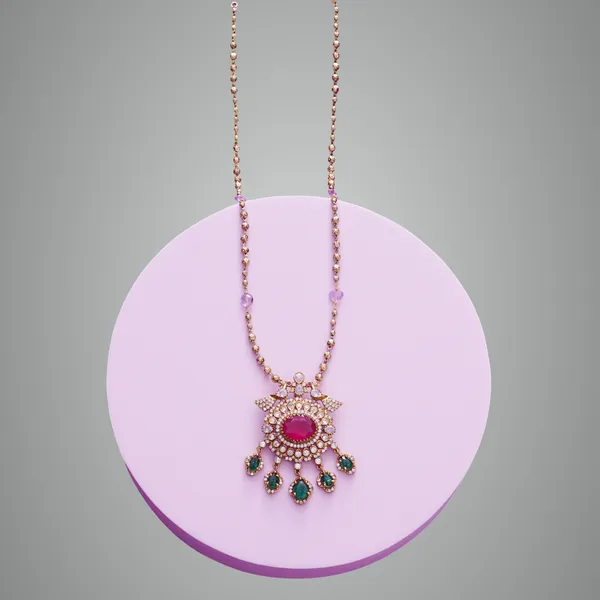 Ruby_Premium_Metal_Mala_Set_For_Women