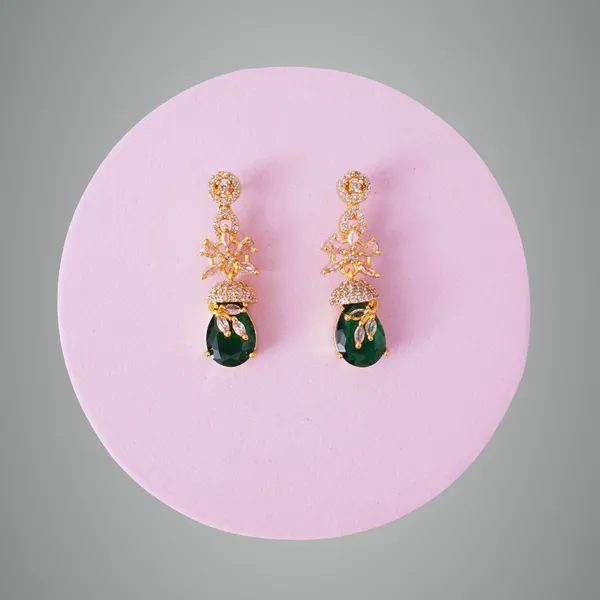 Green_Premium_Metal_Ear_Ring_For_Women