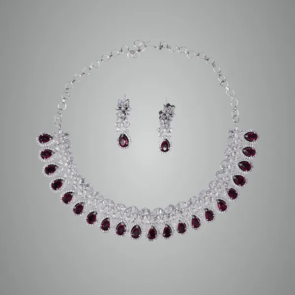 Red_Premium_Metal_Necklace_Set_For_Women