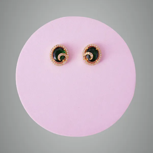 Green_Premium_Metal_Ear_Ring_For_Women