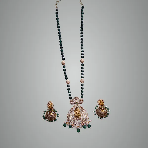 Green_Premium_Metal_Mala_Set_For_Women