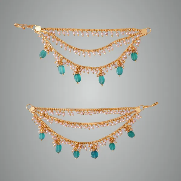 Teal_Premium_Metal_Champaswaralu_For_Women