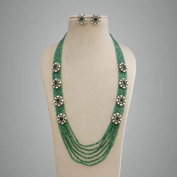 Mint_Green_Premium_Metal_Necklace_Set_For_Women